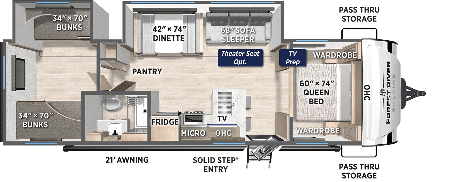 302BHS Floorplan Image